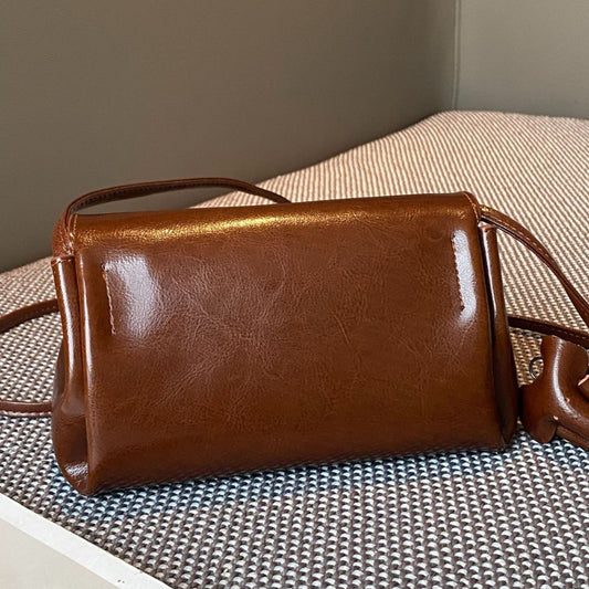 Women's Leather Fashionable Cowhide High-grade Oil Crossbody Bags