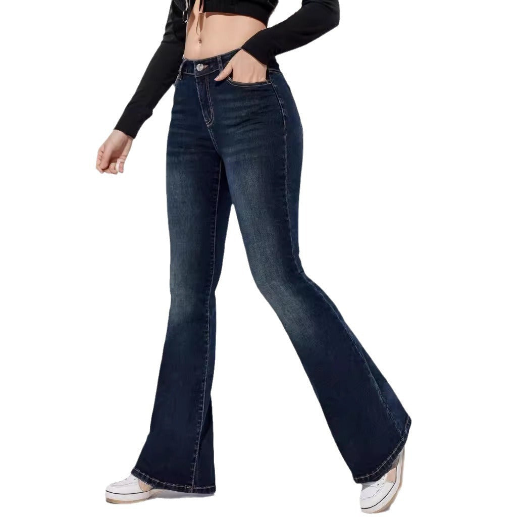 Attractive Women's High Elasticity Trousers Fashion Women's Jeans