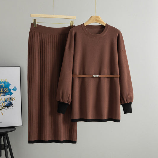 Popular Elegant Women's Simple Lazy Two-piece Fashion Casual Suit