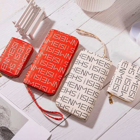 Women's Korean Style Wrist Son Mother Long Zipper Ladies Wallets