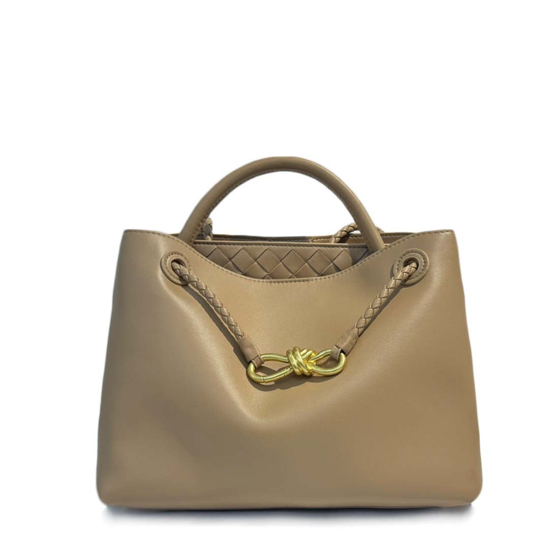 Classy Women's Large Capacity Metal Braid Crossbody Bags