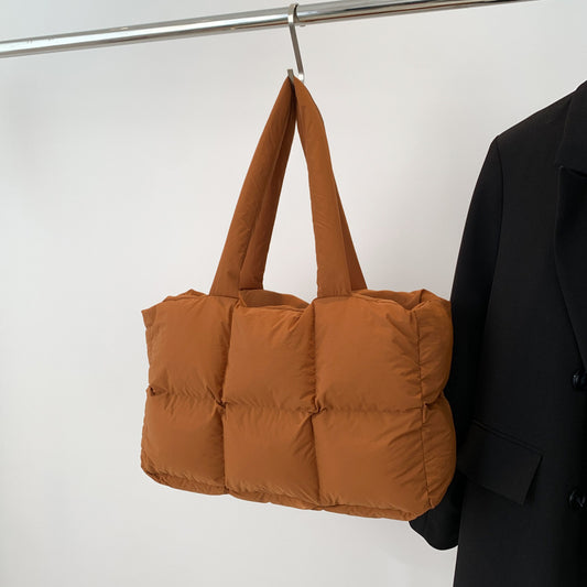 Women's Underarm Down Cotton Coat Large Capacity Shoulder Bags