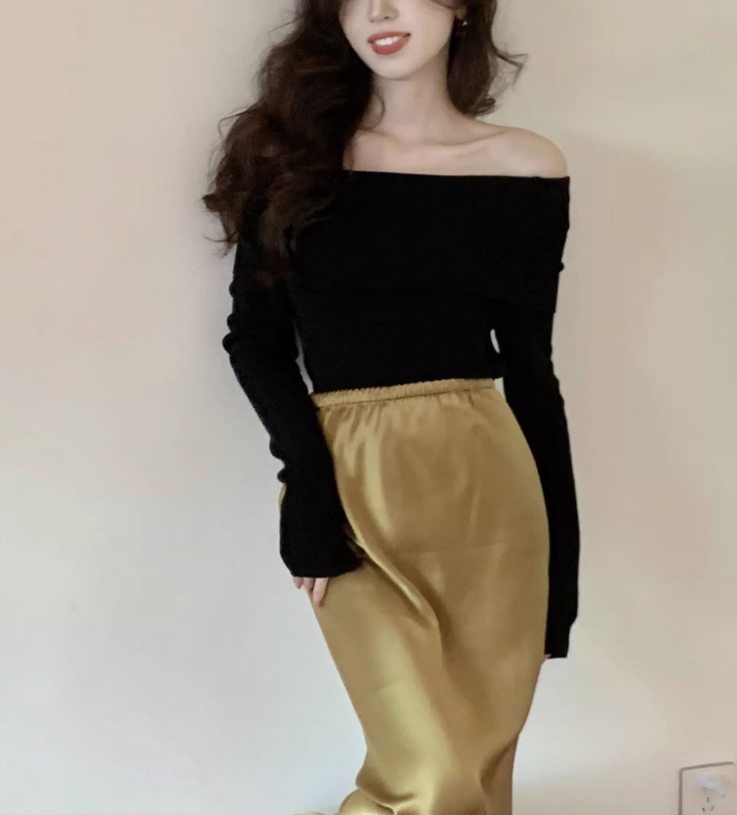 Women's Autumn Mature Elegant Slim Fit Base Knitwear