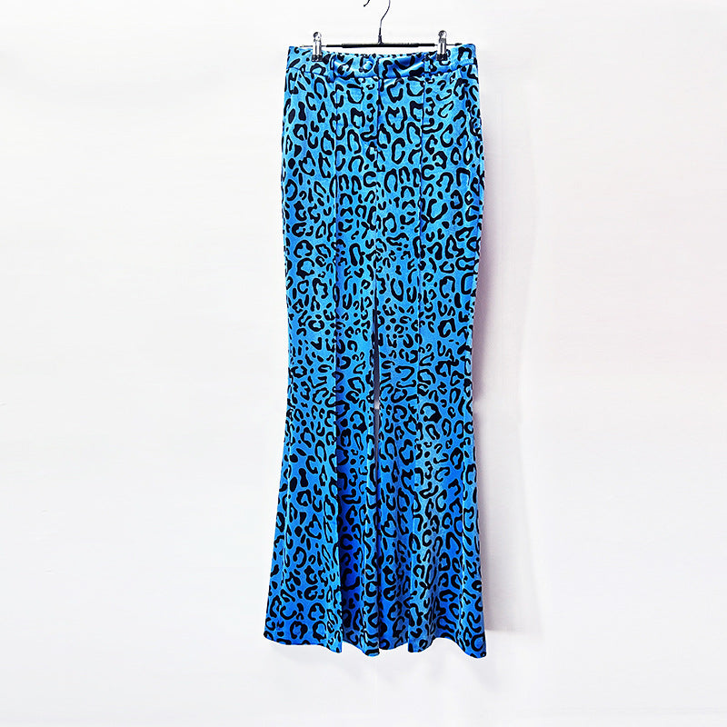 Gold Veet Catwalk Professional Leopard Print Suits