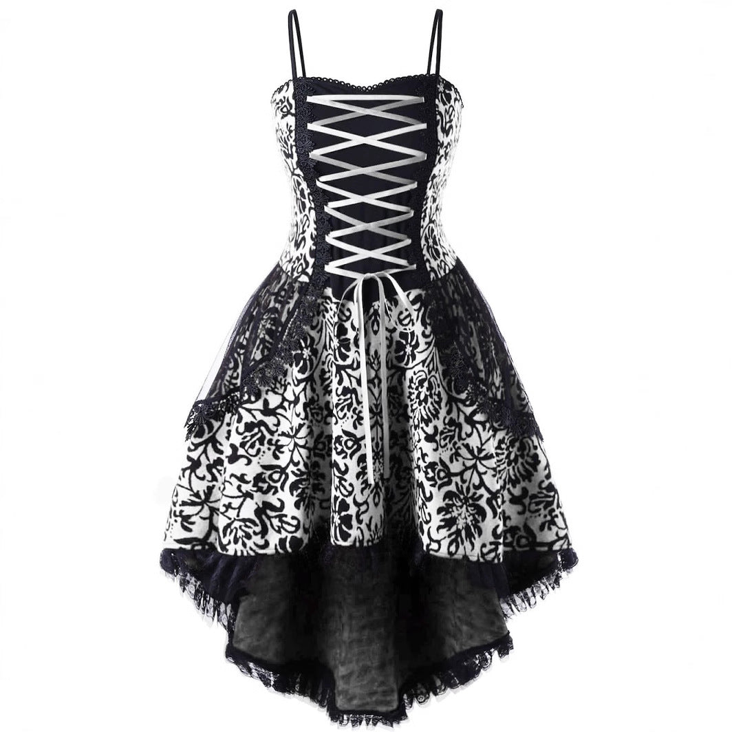Women's Dress Lolita Sling Lace Irregular Big Plus Size