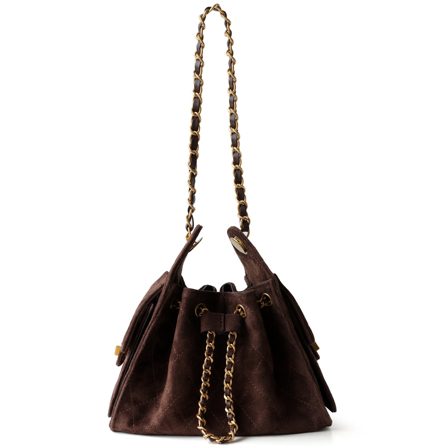 Women's Suede Frosted Commuter Rhombus Underarm Vintage Bags
