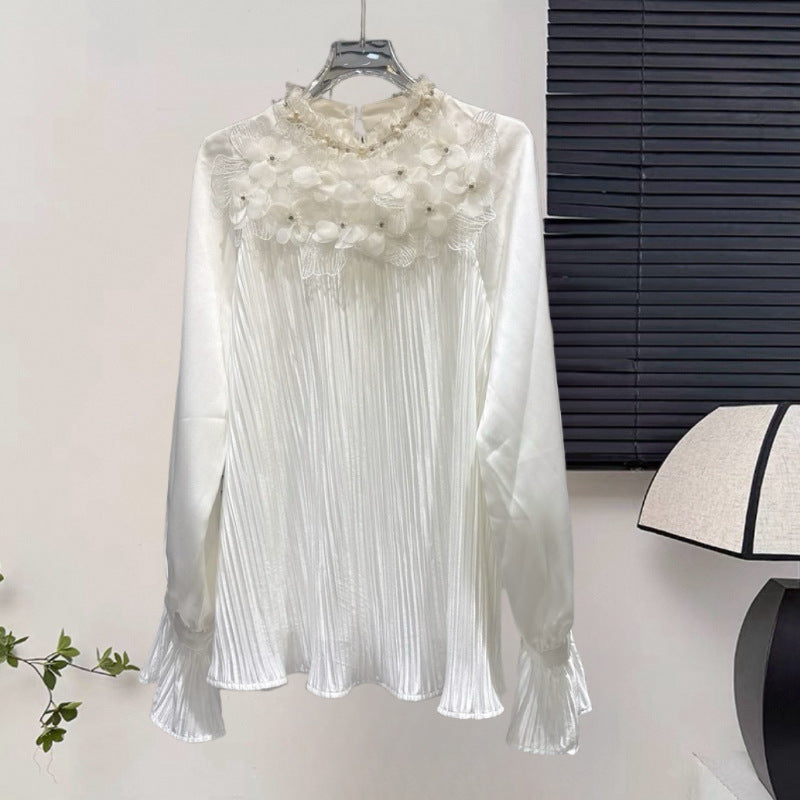 Women's Of Design Western Beautiful Flower Fashion Tassel Blouses