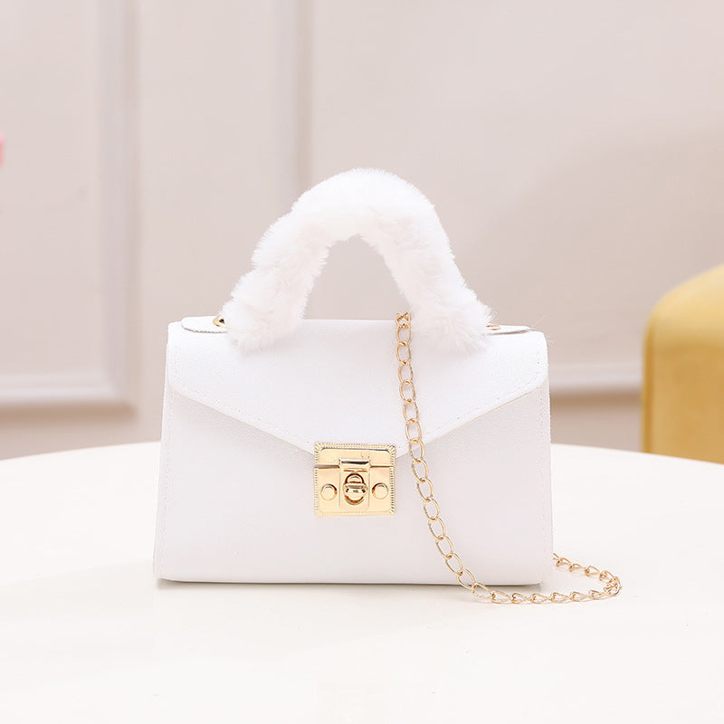 Wrist Korean Style Solid Color Plain Weave Handbags