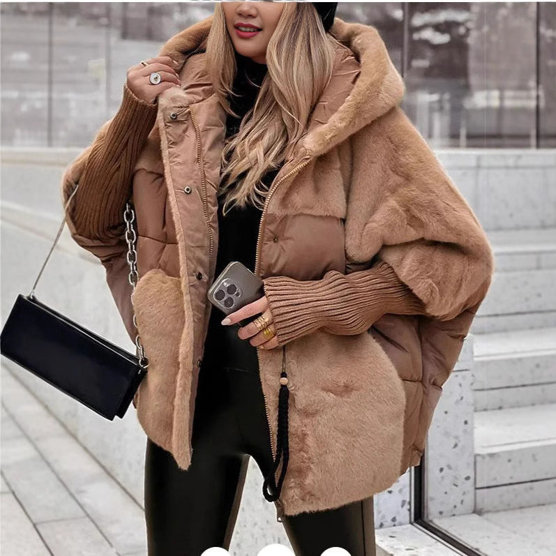 Women's Pretty Loose Stitching Down Cotton Jackets