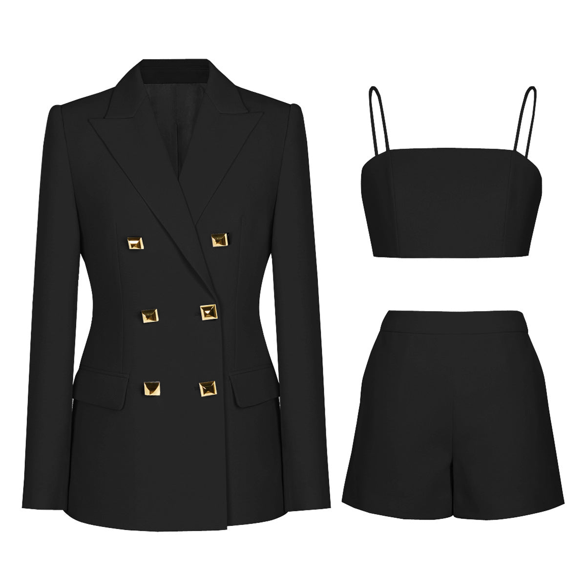 Women's Quality Temperament Commute Fashion Business Suspender Suits