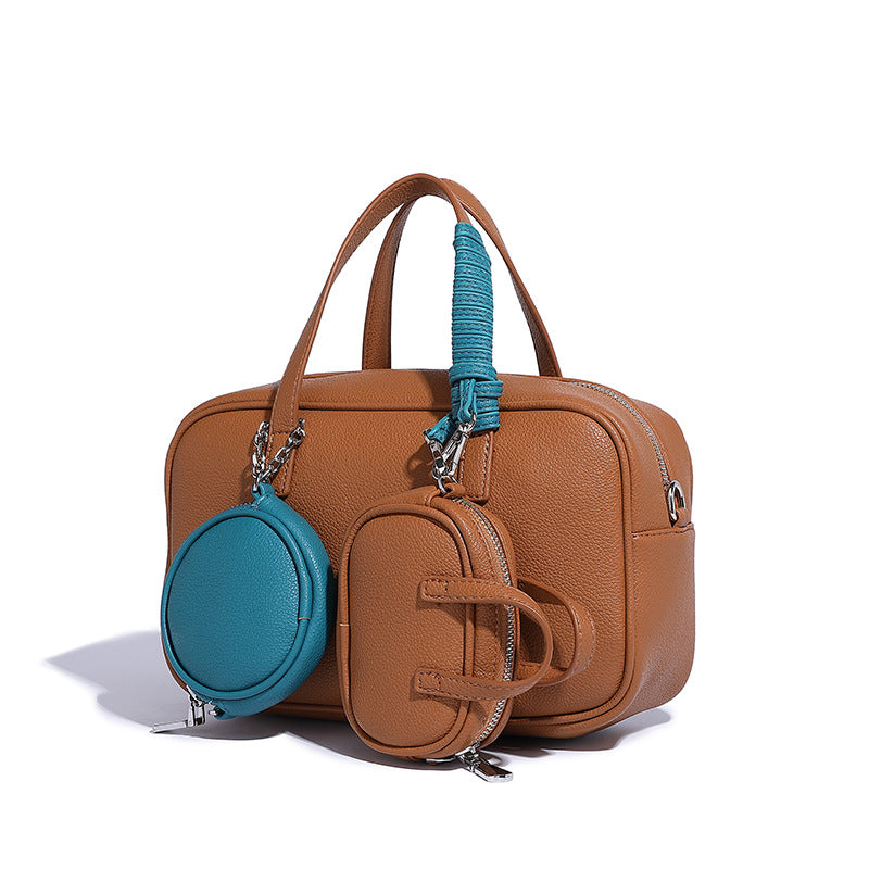 Creative Trendy Fashion Boston Bowling Composite Handbags