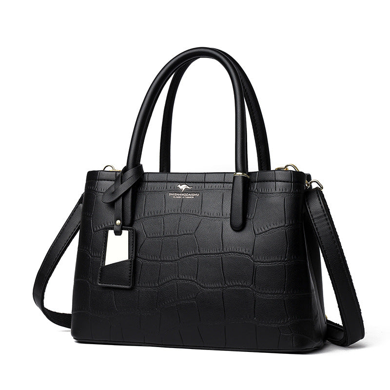 Women's Crocodile Pattern Large Capacity Mom Handbags