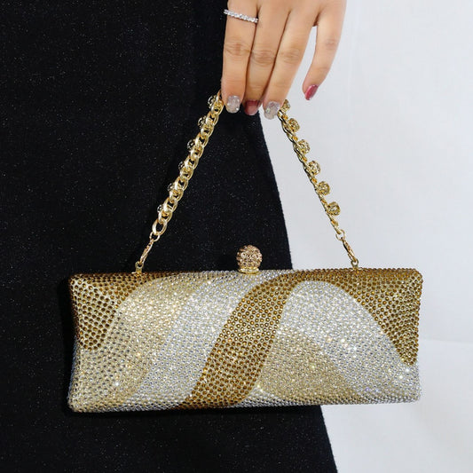 Women's Luxury Full Diamond Bridesmaid Party Rhinestone Bags