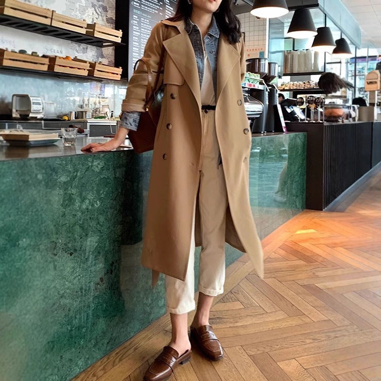Women's Small Korean Style Draping Casual Trendy Coats