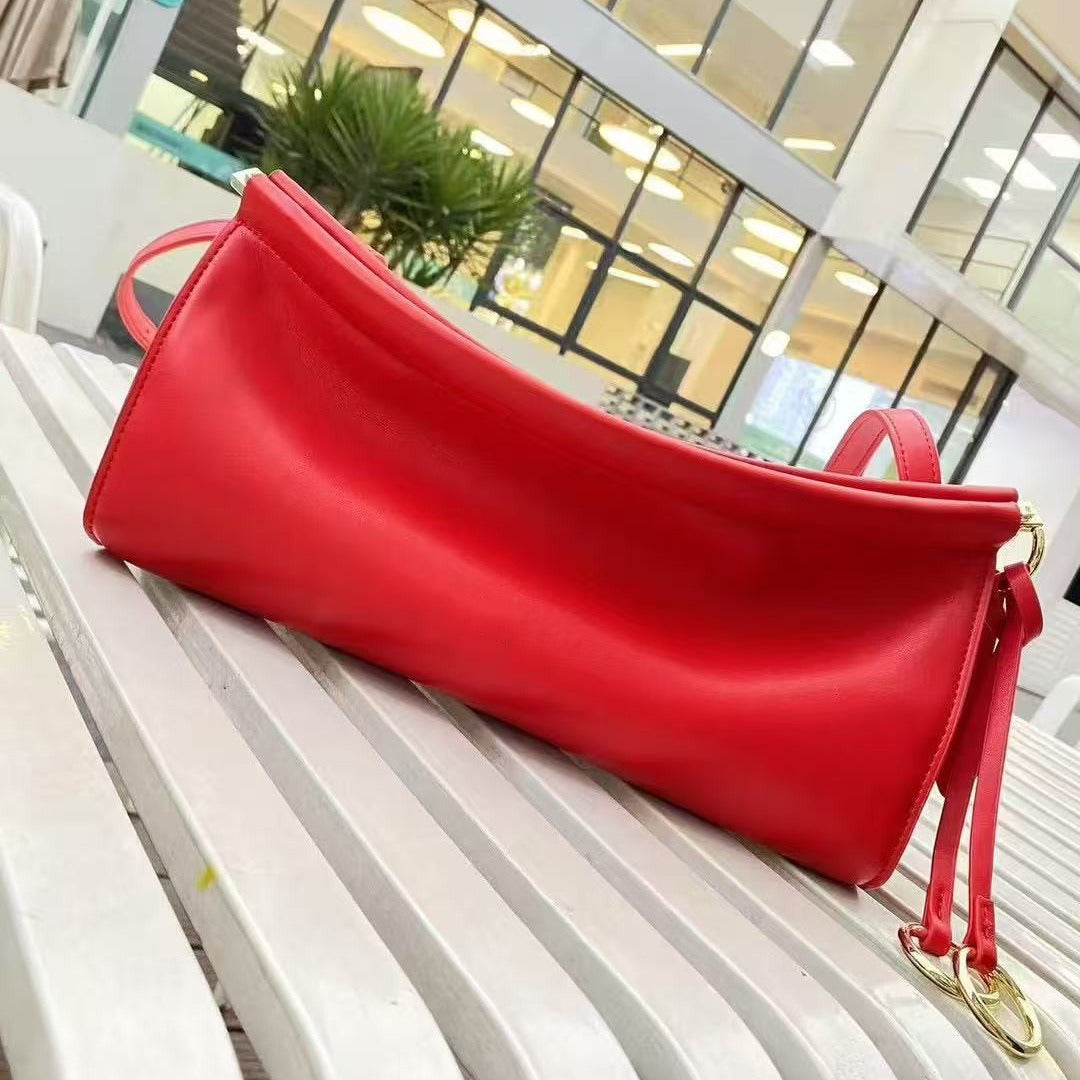 Graceful French Minority Underarm Genuine Leather Armpit Bags