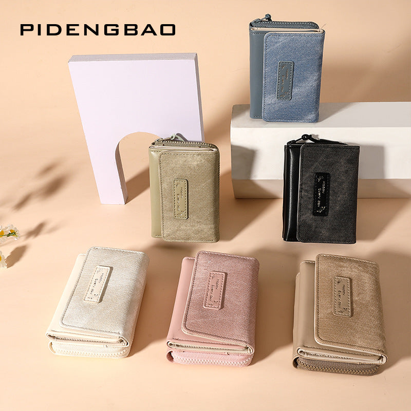 Women's Korean Female Multiple Slots Zipper Ladies Wallets