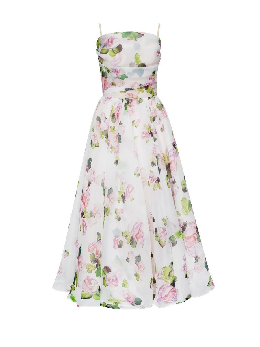 Women's Summer Tube Sleeveless Printed Large Swing Tops