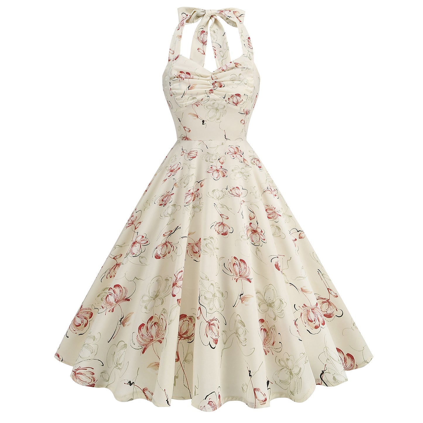 Women's Halter Large Swing Temperament Dress Beach Dresses