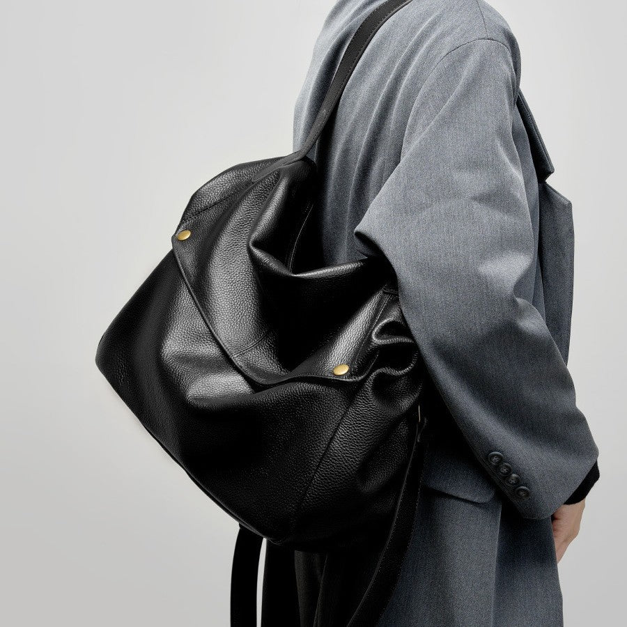 Women's Leather Surface Large Capacity Totes Soft Crossbody Bags