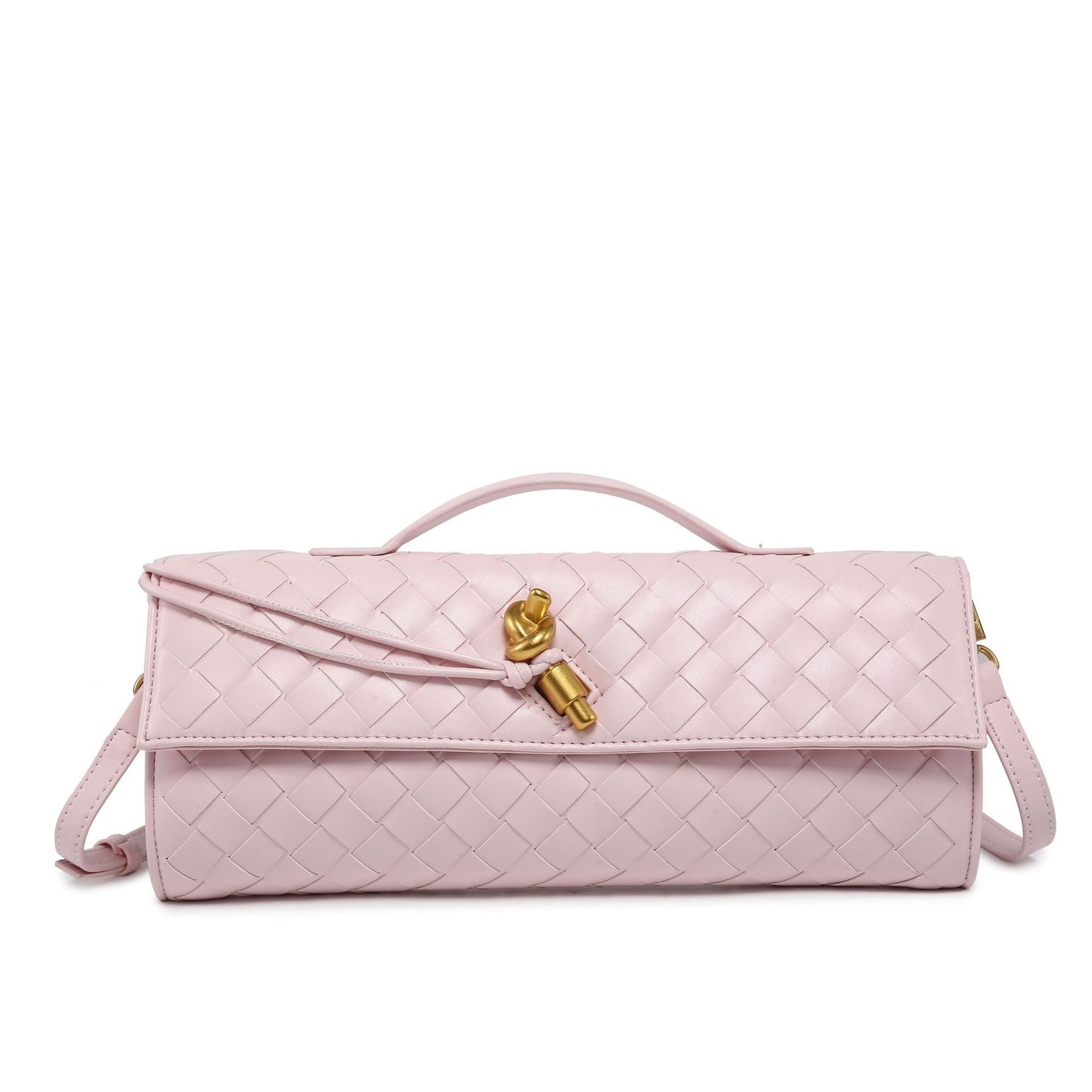 Woven Dinner Horizontal Baguette Advanced One Shoulder Bags