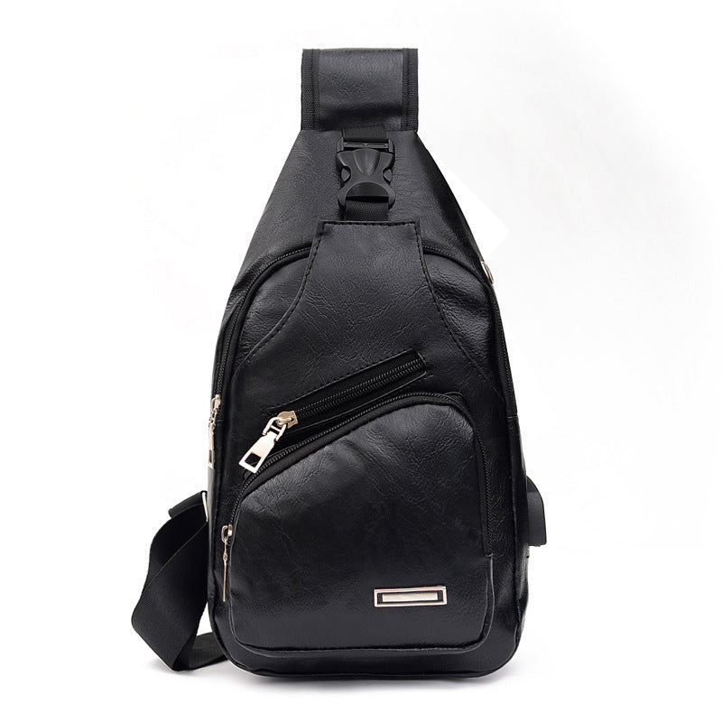 Men's Fashion Pretty Simple Color Trendy Men's Chest Bags