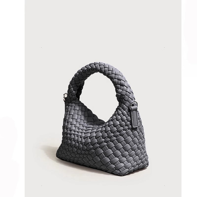 Women's High-grade Design Selenodont Half Moon Woven Bags