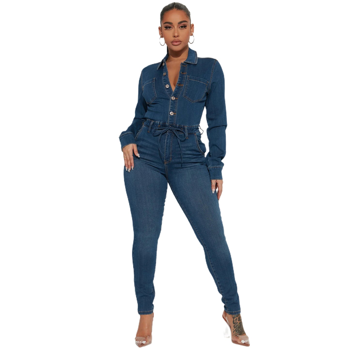 Sexy Fashion Long Sleeve High Elastic Suits