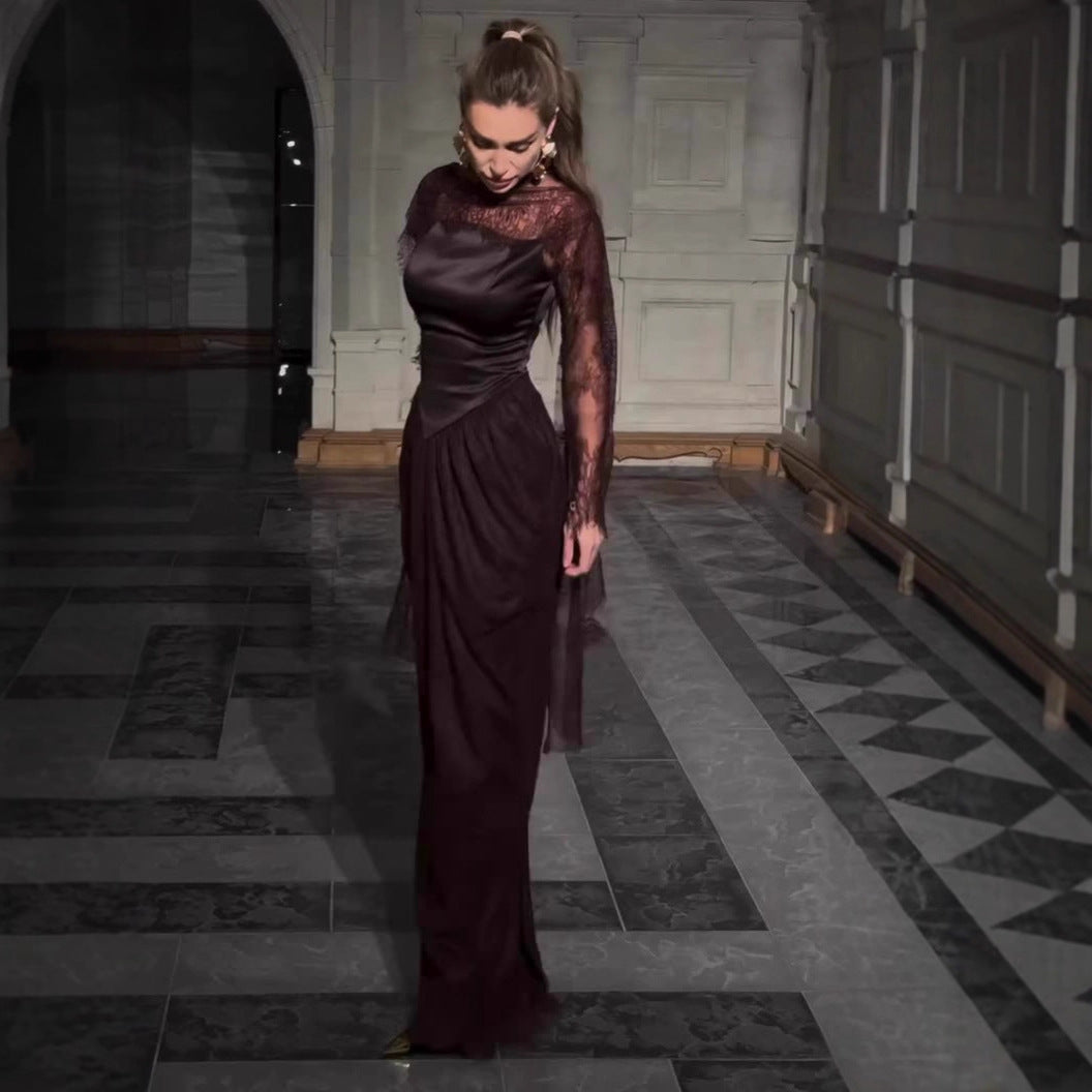 Women's Autumn Noble Elegant Long Sleeve Dress Dresses