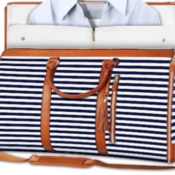 Women's Convenient Carry-on Garment Large Leather Canvas Travel Bags