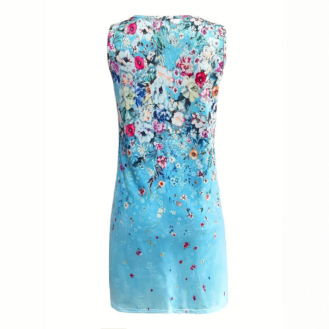 Women's Fashion Temperament Crew Neck Slim Print Clothing