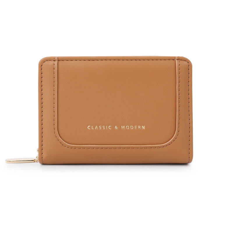 Women's Fashion Stitching Large Capacity Korean Style Ladies Wallets