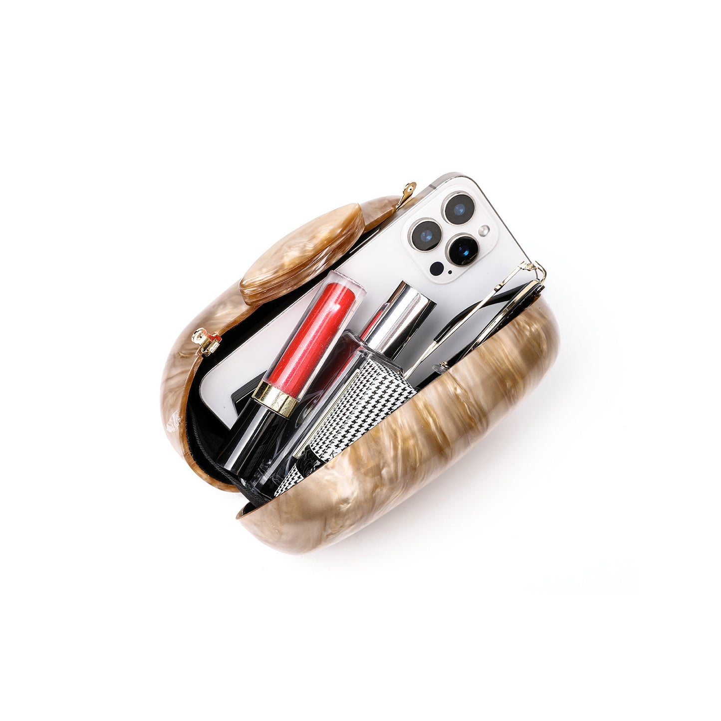 Watercolor Box Banquet Oval Shell Portable Evening Bags