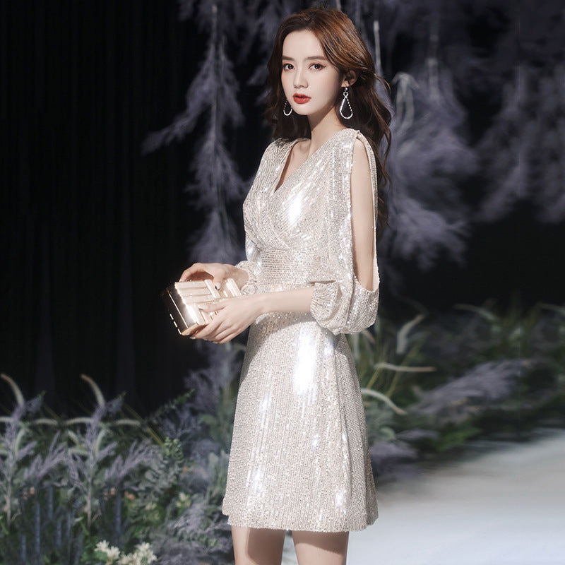 Women's Temperamental Little Dress Light Luxury Small Wedding Dresses