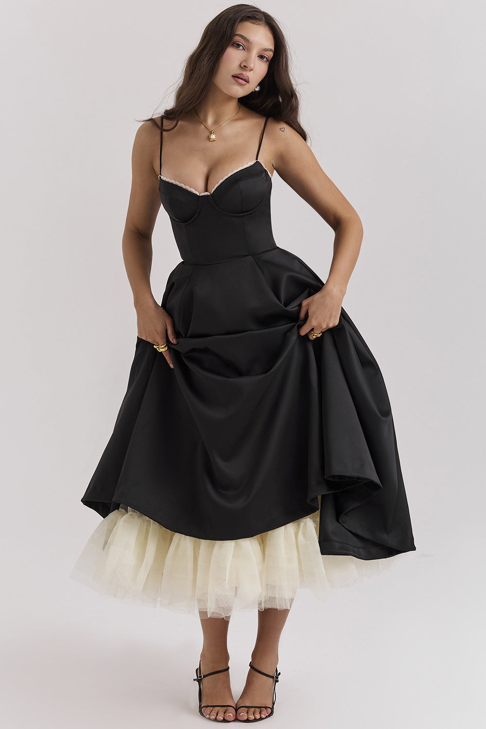 Women's Princess Pettiskirt Floral Dress Summer High-grade Dresses