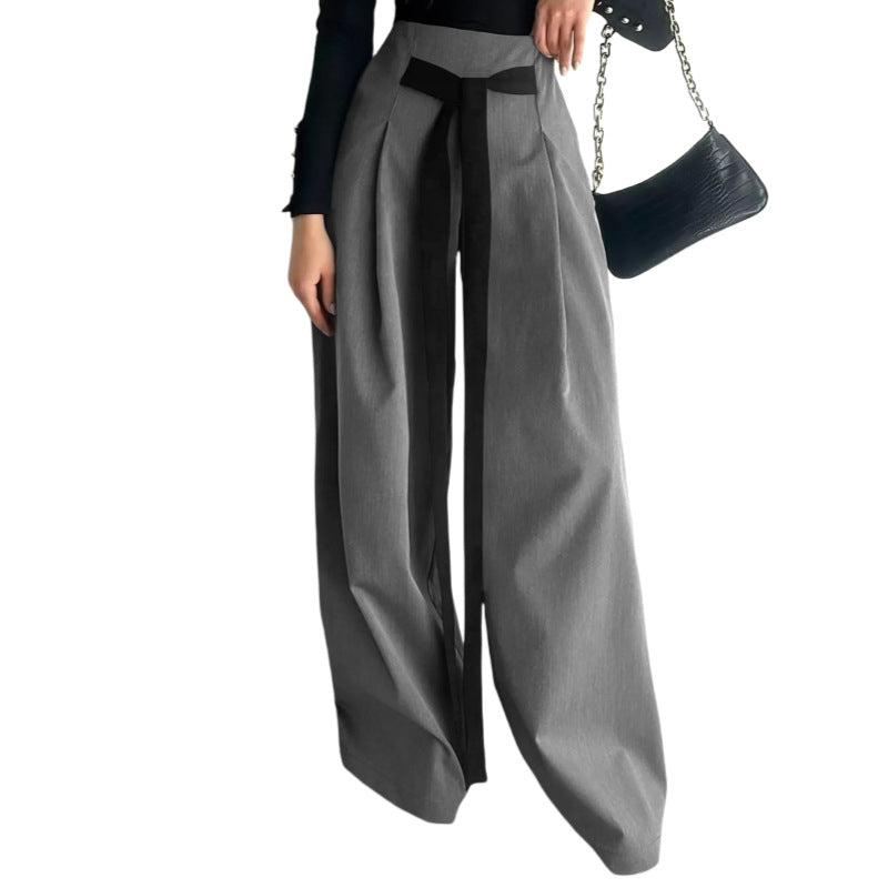 Women's Fashion Wear Casual Tied High Waist Commuter Pants