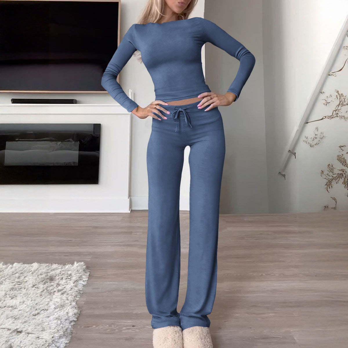 Women's Sports Yoga Long Sleeve T-shirt Solid Suits