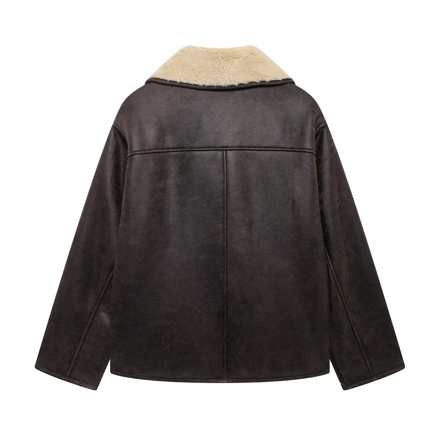 Women's Street Fashion Fur Integrated Double-sided Coats