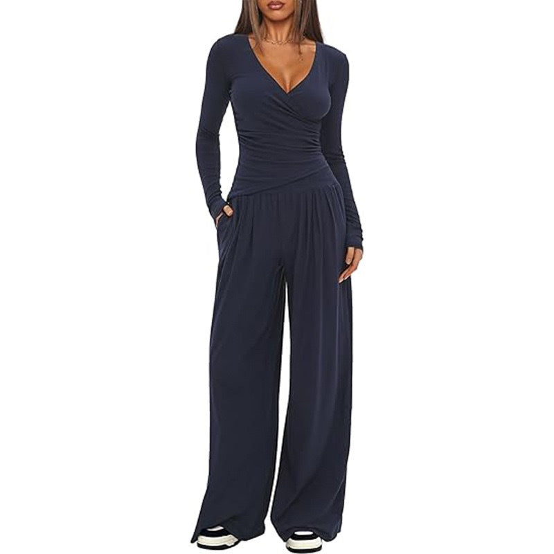 Creative Casual Women's Long Sleeve Sportswear Fashion Casual Suit