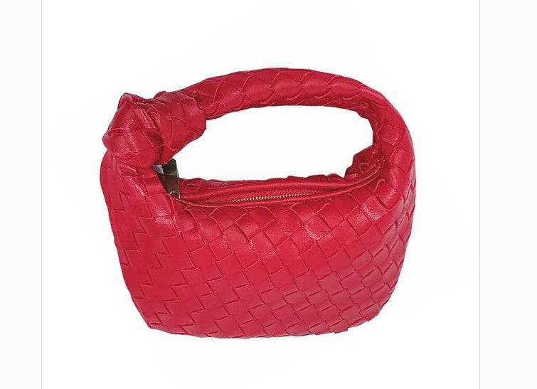 Woven Popular Horn Knotted Portable Underarm Handbags