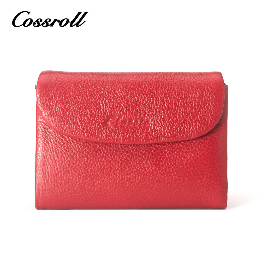 Women's Genuine Leather Short High-grade First Layer Ladies Wallets