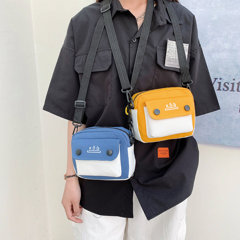 Women's Fashion Style Canvas Korean Mobile Shoulder Bags