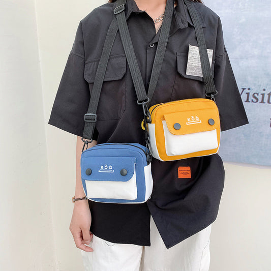 Women's Fashion Style Canvas Korean Mobile Shoulder Bags