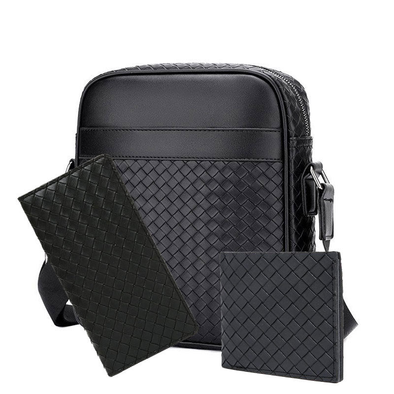 Men's Graceful Creative Plaid Fashion Leisure Men's Messenger Bags