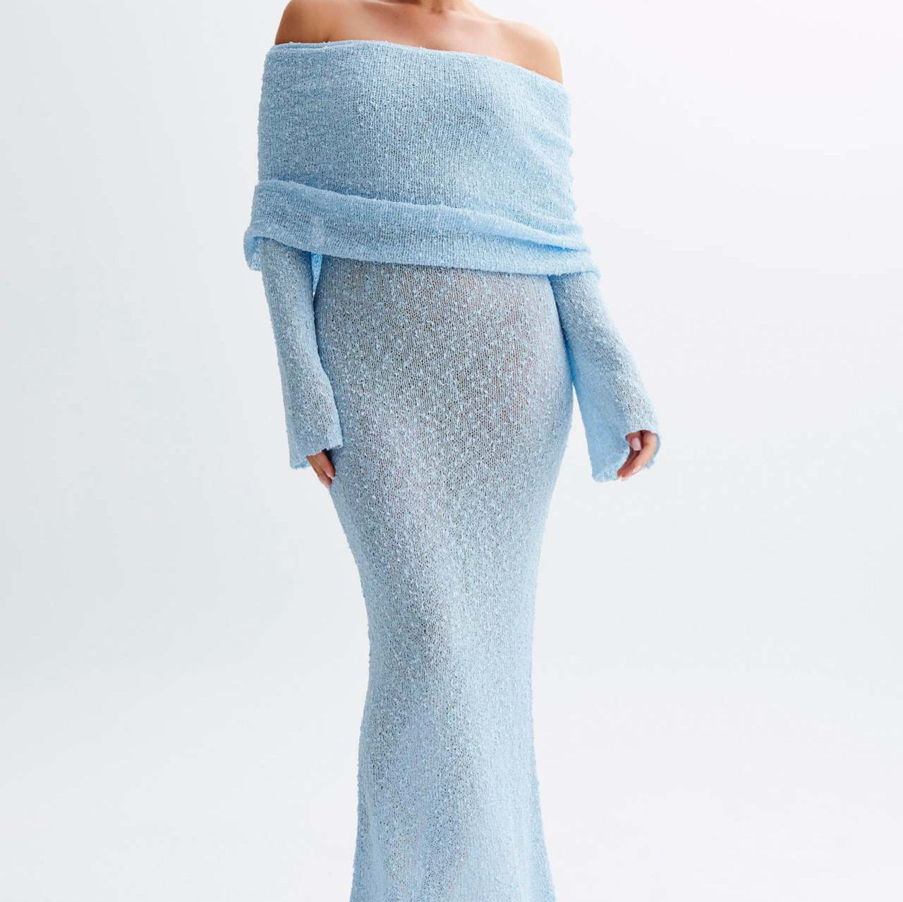 Beach Vacation Cover-up Slimming Flared Sleeves Dresses