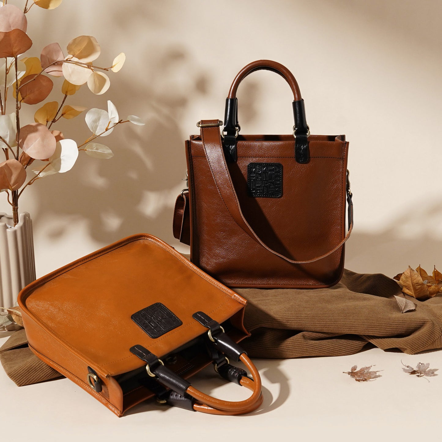 Vintage Genuine Leather Fashionable High-grade First Layer Cowhide Bags