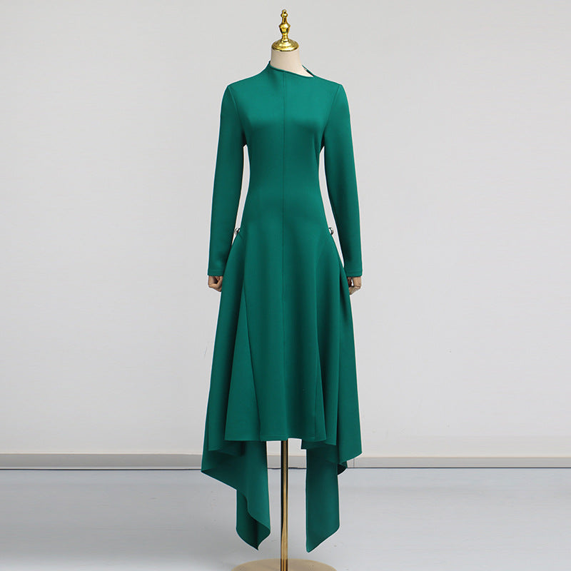 Women's Style Temperament Simple Solid Color Dress Dresses