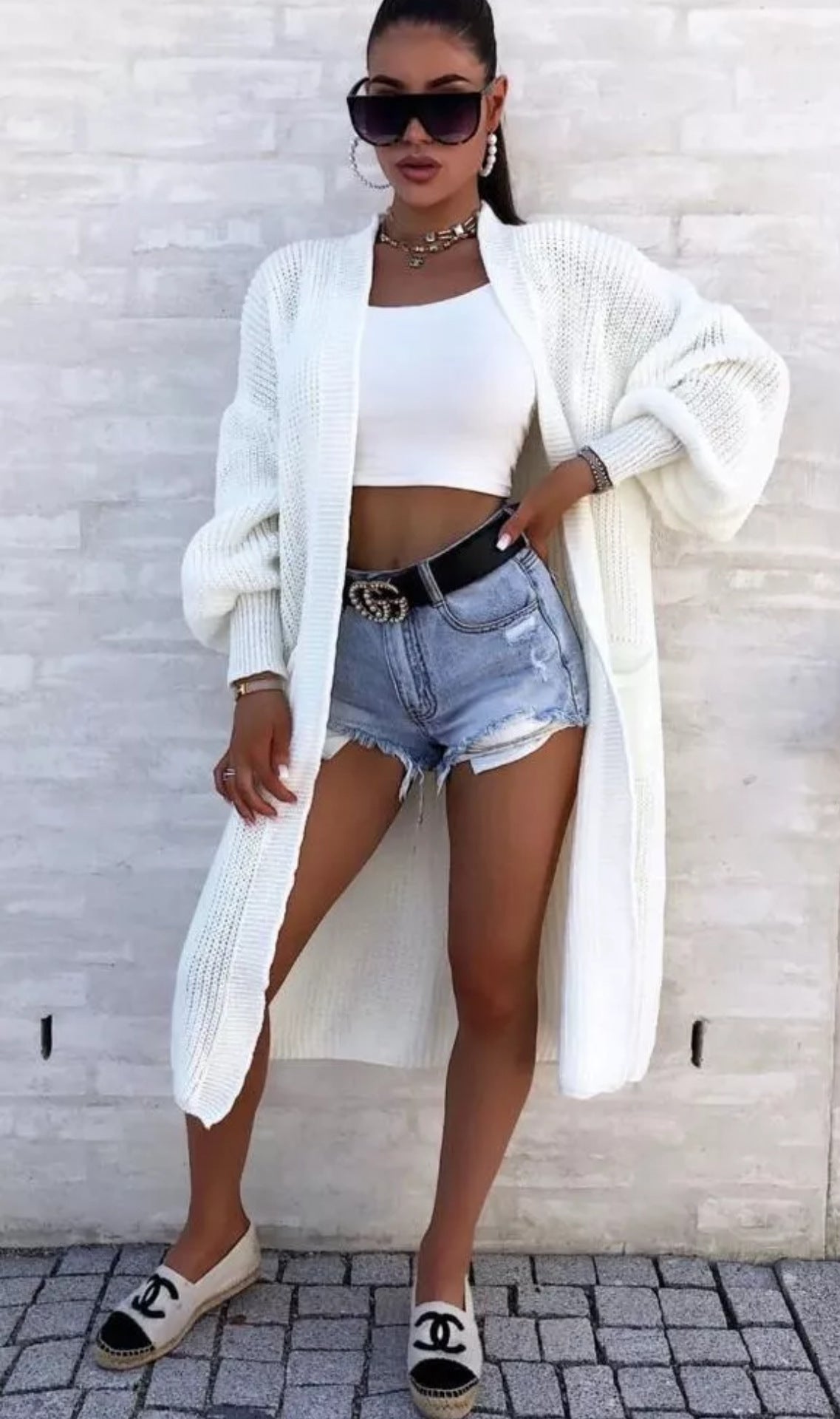Women's Loose Long Lantern Sleeve Pocket For Knitwear