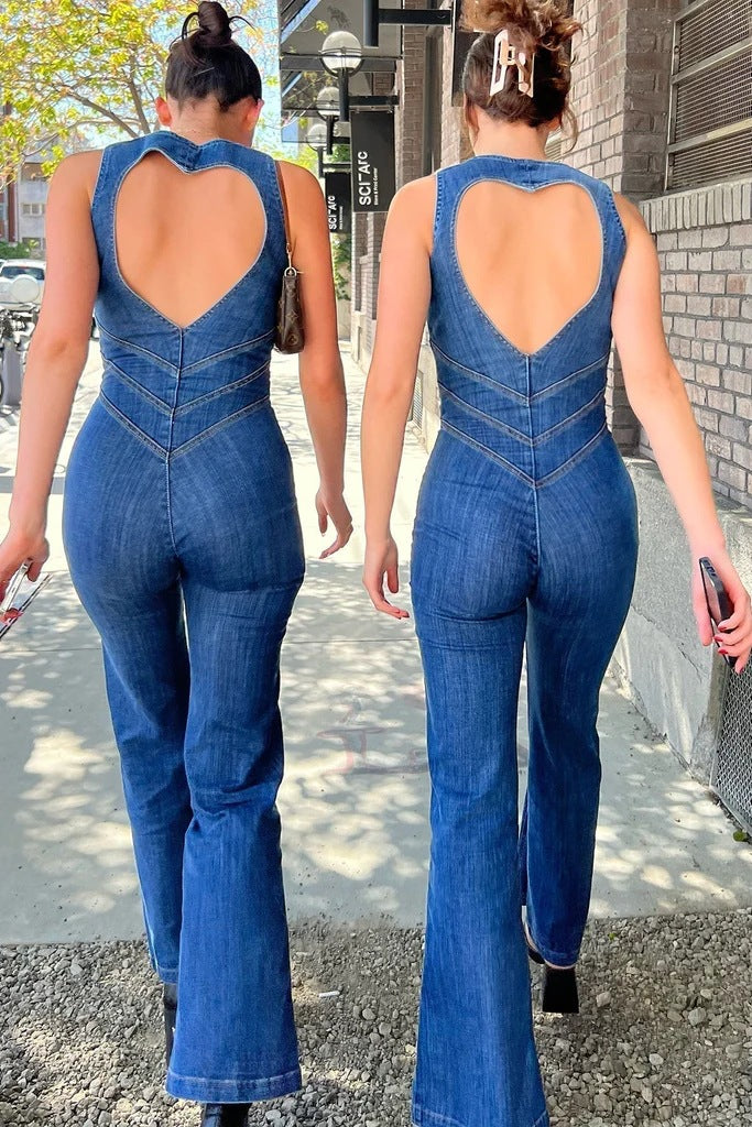 Women's Spring Slim Sleeveless Fashion Street Retro Pants
