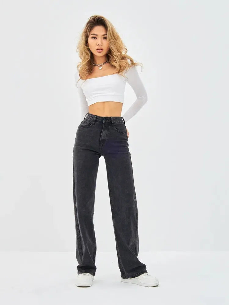 Women's New Charming Creative Russian Mop Jeans