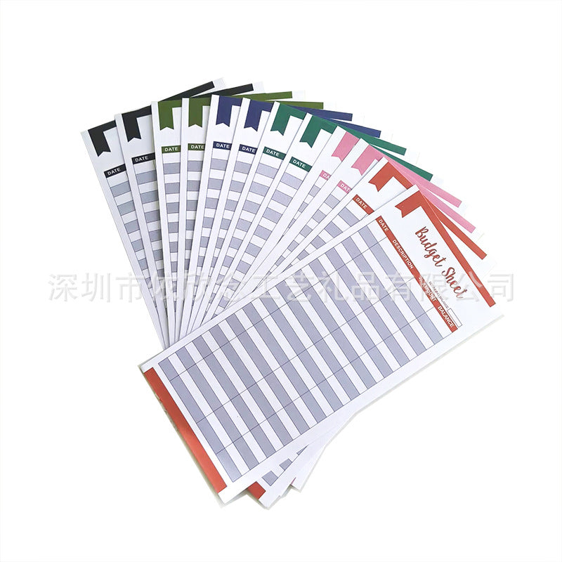 Budget Loose-leaf Binder Cash Clutch Portable Ladies Wallets